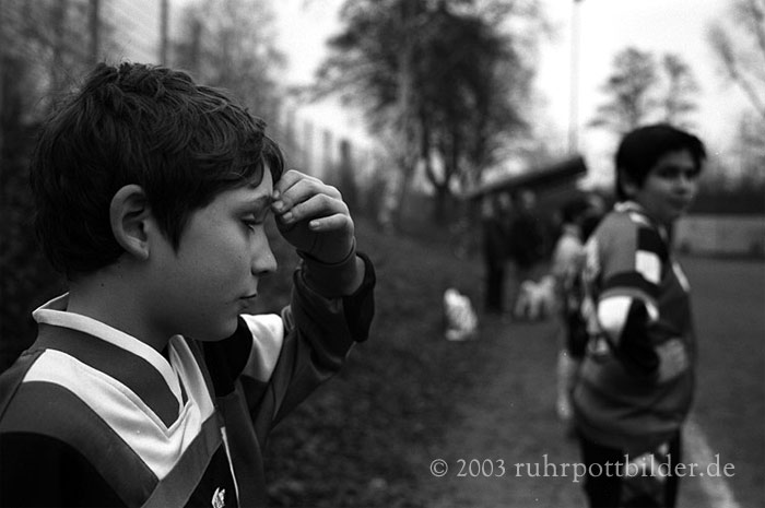 Luis beim E-Jugend-Spiel in Bochum-Laer